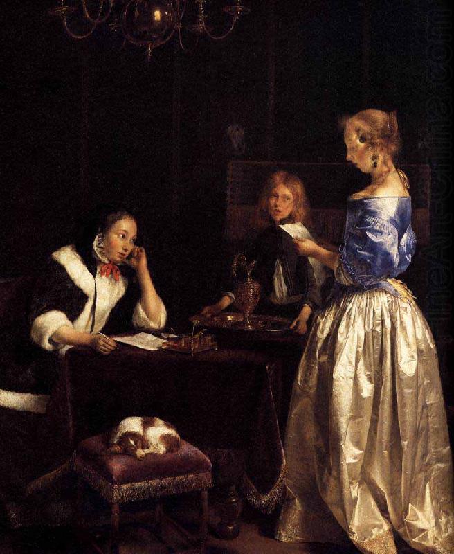Gerard ter Borch the Younger Woman Reading a Letter china oil painting image